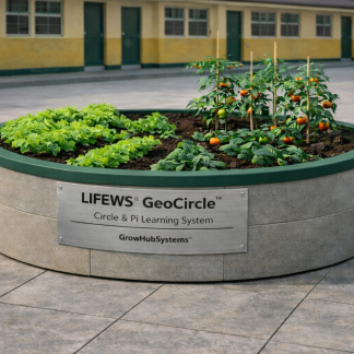 GeoCircle™ – 160cm Diameter Circular Cement Geometry Garden