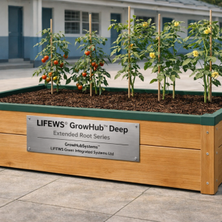 GrowHub Deep Wooden Climate-Smart School Garden