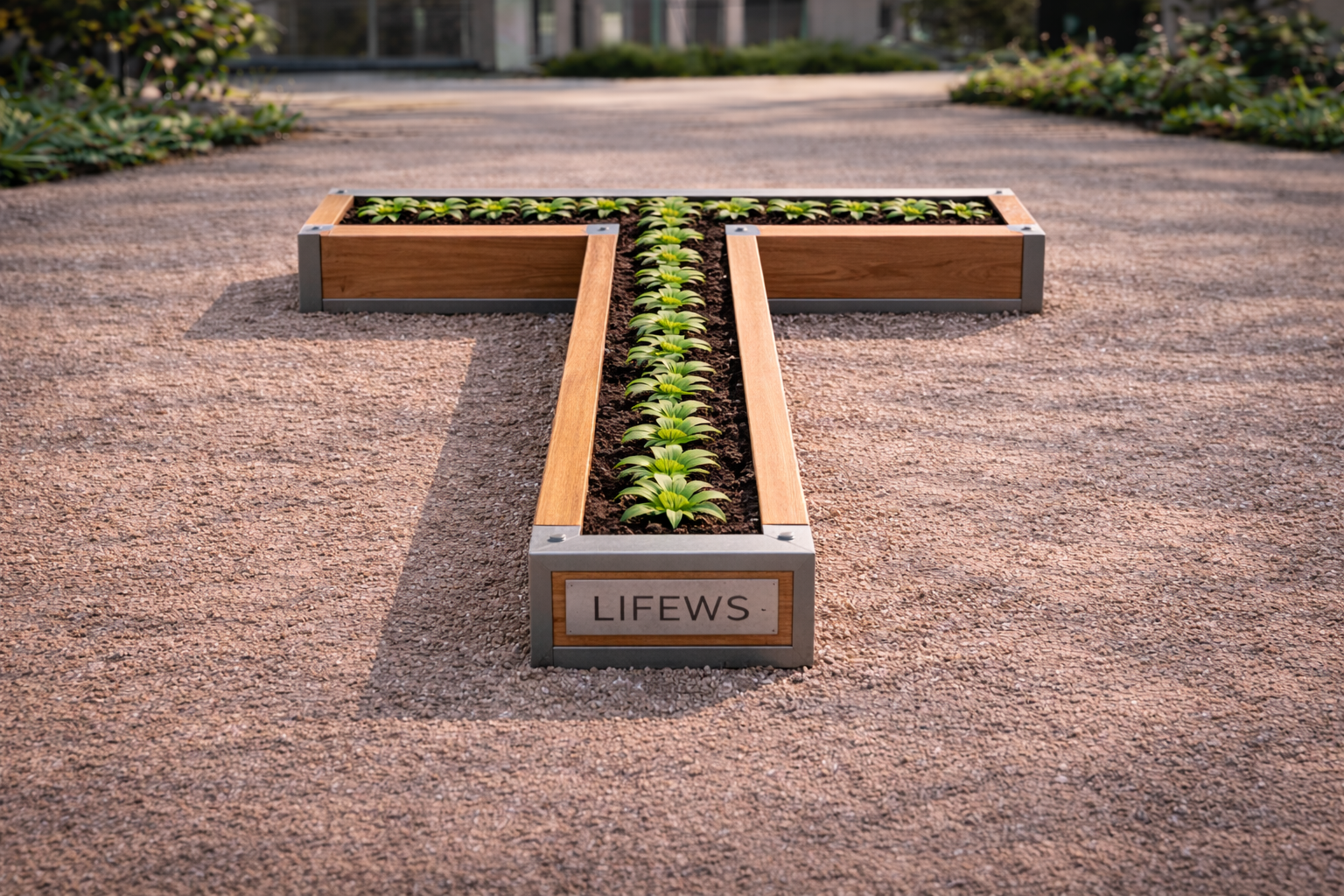 LIFEWS Alphabet Garden – Letter T System (Hybrid Wood & Steel Edition)