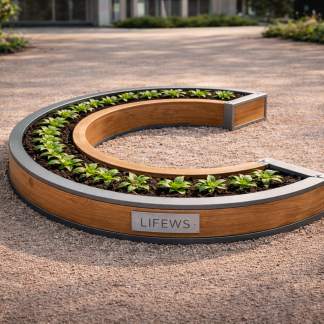 LIFEWS Alphabet Garden – Letter C System (Hybrid Wood & Steel Edition)