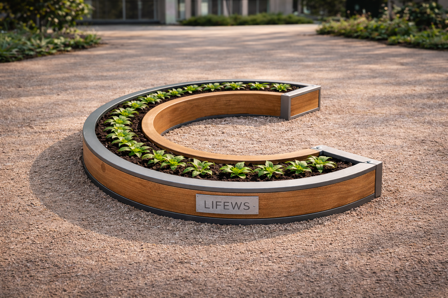 LIFEWS Alphabet Garden – Letter C System (Hybrid Wood & Steel Edition)