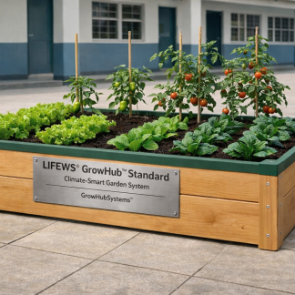 GrowHub Standard Garden System (Natural Wood Edition)