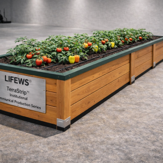 TerraStrip Production Bed System (Natural Wood Edition)