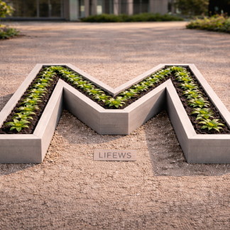 LIFEWS Alphabet Garden – Letter M System (Reinforced Concrete Edition)
