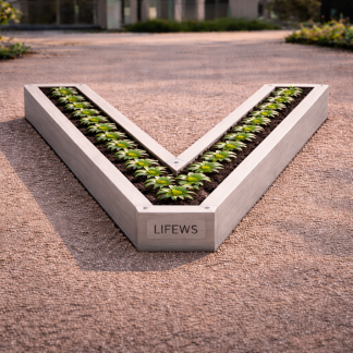 LIFEWS Alphabet Garden – Letter V System (Reinforced Concrete Edition)